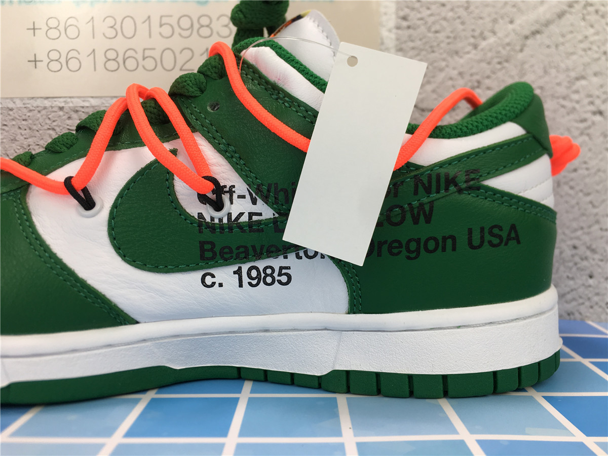 OFF-WHITE x Dunk Low Pine Green CT0856-100